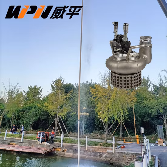 4inch Portable Hydraulic Submersible Water Pump Trash Pump 40m Head Slurry Pump